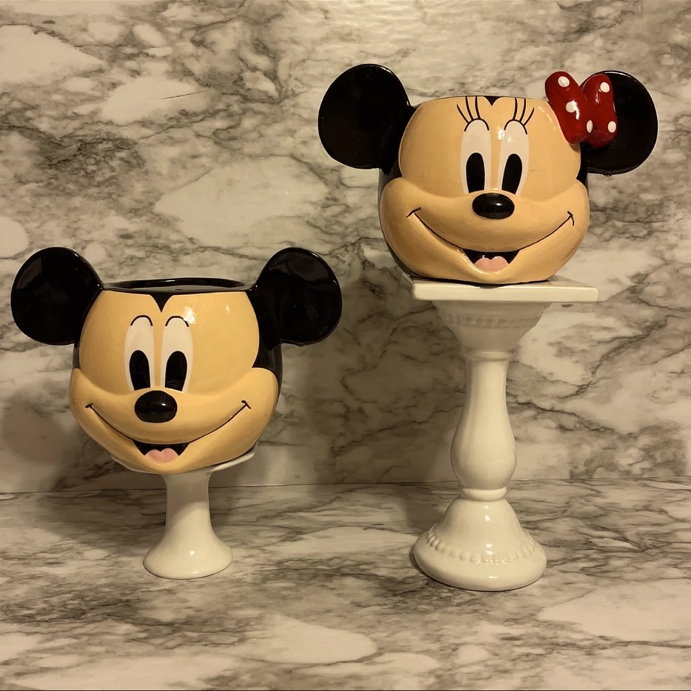 Disney Mickey/Minnie planters